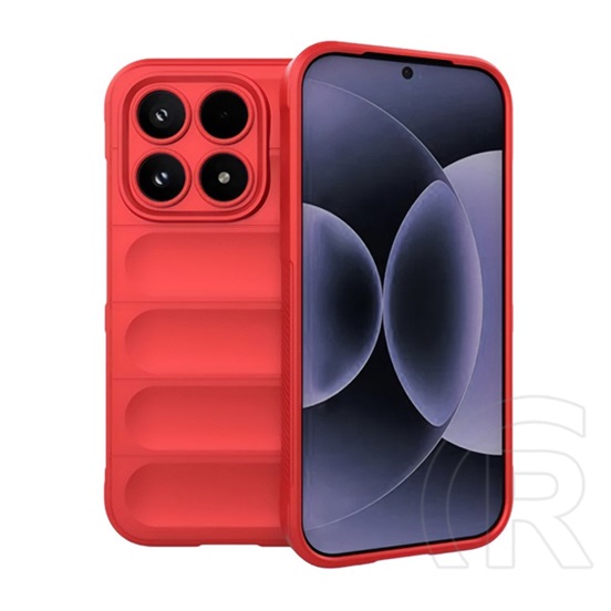 Gigapack Xiaomi 17 szilikon telefonvédő (ütésállóság, kameravédő, 3d) piros