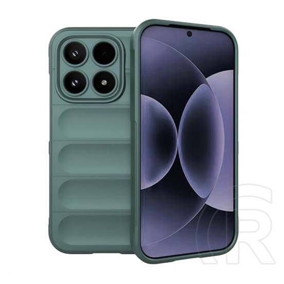 Gigapack Xiaomi 17 szilikon telefonvédő (ütésállóság, kameravédő, 3d) sötétzöld