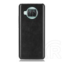 Gigapack Xiaomi Mi 10T Lite 5G műanyag telefonvédő (bőr hatású bevonat) fekete