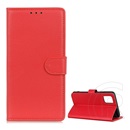 Gigapack Xiaomi Mi 10T Pro 5G tok álló, bőr hatású (Flip, oldalra nyíló, asztali tartó funkció, prémium) piros
