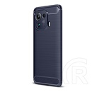 Gigapack Xiaomi Mi 11 Pro 5G szilikon telefonvédő (közepesen ütésálló, légpárnás sarok, szálcsiszolt, karbon minta) kék