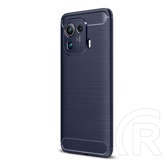 Gigapack Xiaomi Mi 11 Pro 5G szilikon telefonvédő (közepesen ütésálló, légpárnás sarok, szálcsiszolt, karbon minta) kék