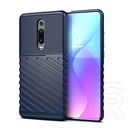 Gigapack Xiaomi Mi 9T (Mi 9T Pro) szilikon telefonvédő (közepesen ütésálló, csíkos, dombor minta) sötétkék