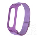 Gigapack Xiaomi Mi Band 6  pótszíj (egyedi méret, állítható, textil) lila