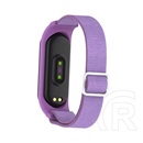 Gigapack Xiaomi Mi Band 6  pótszíj (egyedi méret, állítható, textil) lila
