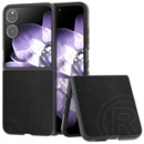Gigapack Xiaomi Mix Flip műanyag telefonvédő (bőr hatású hátlap) fekete