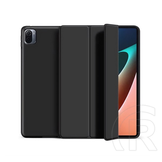 Gigapack Xiaomi Pad 5 tok (álló, bőr hatású, aktív flip, trifold, fekete)