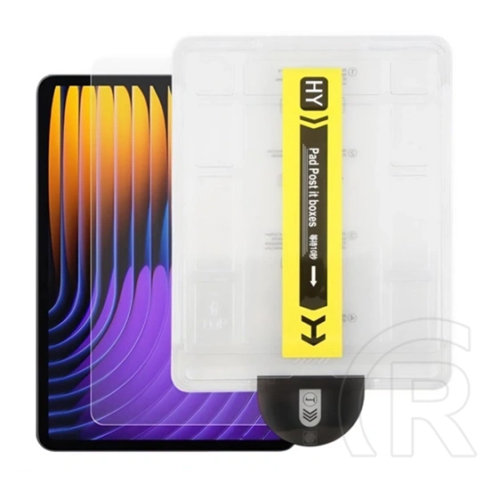 Gigapack Xiaomi Pad 7 Pro képernyővédő üveg (0.3mm, 9h, nem íves + segédkeret) átlátszó