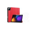 Gigapack Xiaomi Pad 7 Pro  tok álló, bőr hatású (aktív flip, oldalra nyíló, trifold, asztali tartó, ceruza tartó) piros