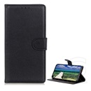 Gigapack Xiaomi Poco C65 tok álló, bőr hatású (flip, oldalra nyíló, asztali tartó, prémium) fekete