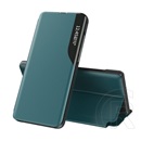 Gigapack Xiaomi Poco C65 tok álló, eco bőr hatású (aktív flip, oldalra nyíló, asztali tartó, ablakos) sötétzöld