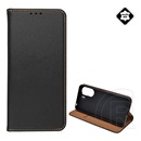 Gigapack Xiaomi Poco C65 tok álló, valódi bőr (flip, oldalra nyíló, asztali tartó) fekete