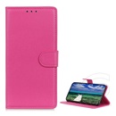 Gigapack Xiaomi Poco F5 Pro tok álló, bőr hatású (flip, oldalra nyíló, asztali tartó funkció, prémium) rózsaszín