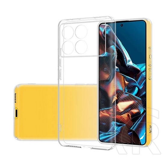 Gigapack Xiaomi Poco F6 Pro szilikon telefonvédő (ultravékony) átlátszó