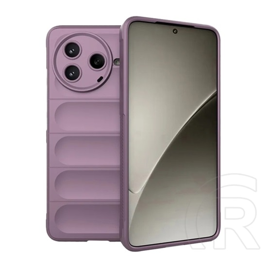 Gigapack Xiaomi Poco F7 Pro szilikon telefonvédő (ütésállóság, kameravédő, 3d) lila