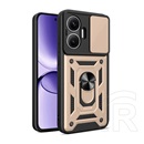 Gigapack Xiaomi Poco F7 defender szilikon telefonvédő (ütésállóság, tartógyűrű, kameravédő) arany