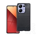 Gigapack Xiaomi Poco M6 Pro LTE  szilikon telefonvédő (ütésállóság, légpárnás sarok, szálcsiszolt, karbon minta) fekete