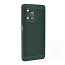 Gigapack Xiaomi Poco X5 Pro 5G műanyag telefonvédő (légáteresztő, lyukacsos minta, kamera védelem) sötétzöld