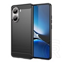 Gigapack Xiaomi Poco X7 Pro szilikon telefonvédő (ütésállóság, légpárnás sarok, szálcsiszolt, karbon minta) fekete