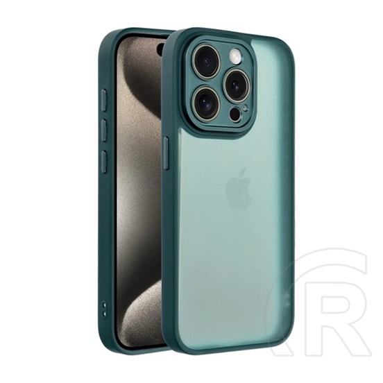 Gigapack Xiaomi Poco X7  szilikon telefonvédő (ütésállóság, akril hátlap, kameravédő) sötétzöld