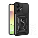 Gigapack Xiaomi Redmi 13C 5G defender szilikon telefonvédő (ütésállóság, tartógyűrű, kameravédő) fekete
