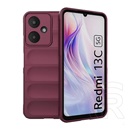 Gigapack Xiaomi Redmi 13C 5G szilikon telefonvédő (ütésállóság, kameravédő, 3d) bordó