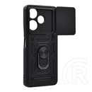 Gigapack Xiaomi Redmi 13 defender műanyag telefonvédő (ütésállóság, szilikon belső, tartógyűrű, kameravédő) fekete