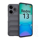 Gigapack Xiaomi Redmi 13 szilikon telefonvédő (ütésállóság, kameravédő, 3d) sötétszürke