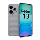Gigapack Xiaomi Redmi 13 szilikon telefonvédő (ütésállóság, kameravédő, 3d) világosszürke
