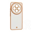 Gigapack Xiaomi Redmi 14C 4G szilikon telefonvédő (ütésállóság, matt, műanyag hátlap, kameravédő) arany/rózsaszín