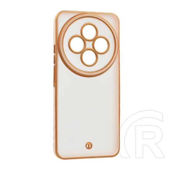 Gigapack Xiaomi Redmi 14C 4G szilikon telefonvédő (ütésállóság, matt, műanyag hátlap, kameravédő) arany/rózsaszín