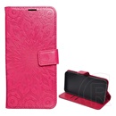 Gigapack Xiaomi Redmi 14C 4G tok álló, bőr hatású (flip, asztali tartó, kézpánt, mandala) rózsaszín