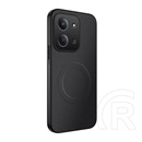 Gigapack Xiaomi Redmi 15C 4G szilikon telefonvédő (műanyag hátlap, karbon minta, mágneses) fekete