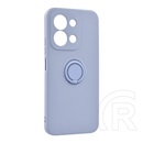 Gigapack Xiaomi Redmi 15C 5G  szilikon telefonvédő (tartógyűrű, mikrofiber plüss belső, mágneses, kameravédő) lila