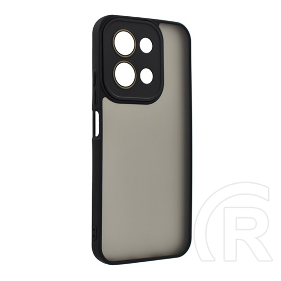 Gigapack Xiaomi Redmi 15C 5G  szilikon telefonvédő (ütésállóság, akril hátlap, kameravédő) fekete
