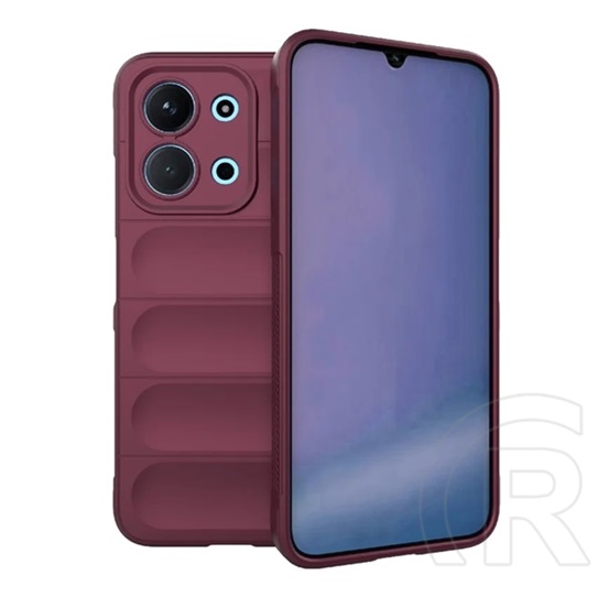 Gigapack Xiaomi Redmi 15C 5G  szilikon telefonvédő (ütésállóság, kameravédő, 3d) bordó