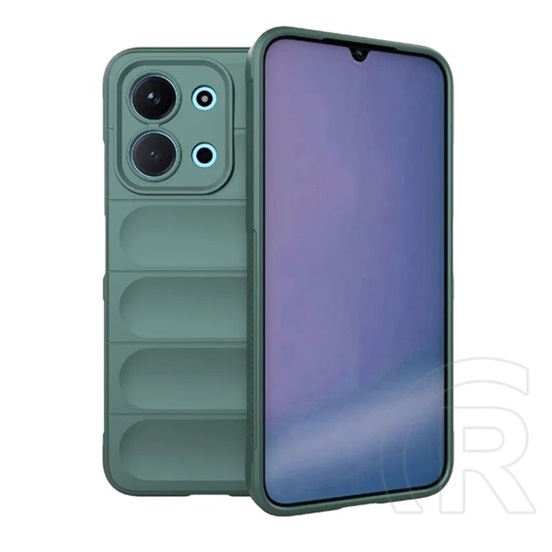Gigapack Xiaomi Redmi 15C 5G  szilikon telefonvédő (ütésállóság, kameravédő, 3d) sötétzöld