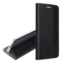 Gigapack Xiaomi Redmi 15 4G  tok álló, bőr hatású (flip, oldalra nyíló, asztali tartó, textil minta) fekete