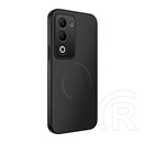 Gigapack Xiaomi Redmi 15 5G szilikon telefonvédő (műanyag hátlap, karbon minta, mágneses) fekete