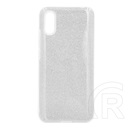 Gigapack Xiaomi Redmi 9A (Redmi 9 AT) szilikon telefonvédő (műanyag belső, csillogó hátlap) ezüst