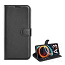Gigapack Xiaomi Redmi A3 tok álló, bőr hatású (flip, oldalra nyíló, asztali tartó, prémium) fekete