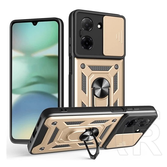 Gigapack Xiaomi Redmi A5 4G defender szilikon telefonvédő (ütésállóság, tartógyűrű, kameravédő) arany