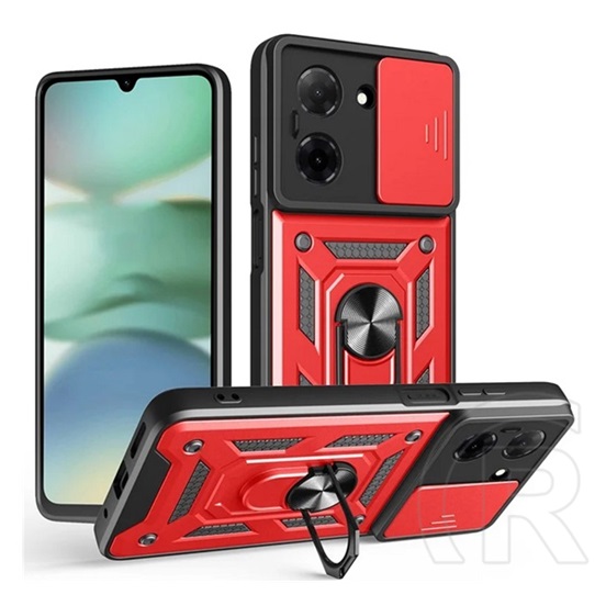 Gigapack Xiaomi Redmi A5 4G defender szilikon telefonvédő (ütésállóság, tartógyűrű, kameravédő) piros