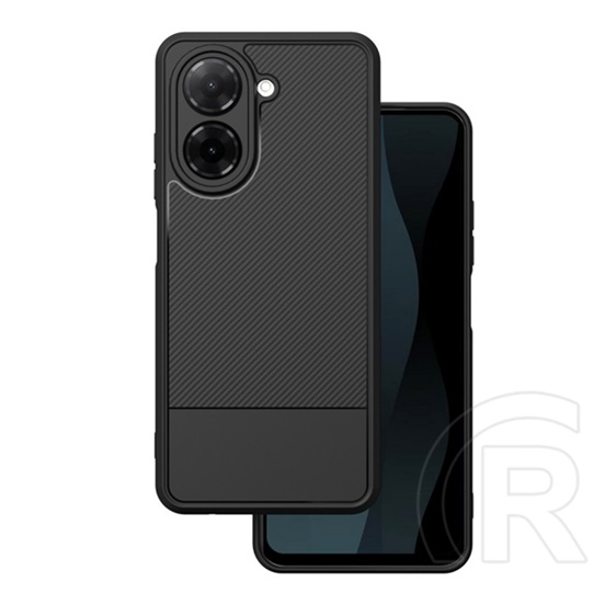 Gigapack Xiaomi Redmi A5 4G szilikon telefonvédő (ütésállóság, kameravédő, karbon minta) fekete