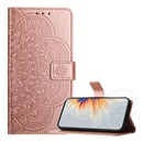 Gigapack Xiaomi Redmi A5 4G tok álló, bőr hatású (flip, asztali tartó, bankkártya tartó, kézpánt, mandala) rozéarany