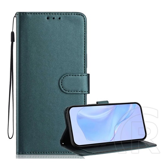 Gigapack Xiaomi Redmi A5 4G tok álló, bőr hatású (flip, asztali tartó, bankkártya tartó, mágnescsat, kézpánt) sötétzöld