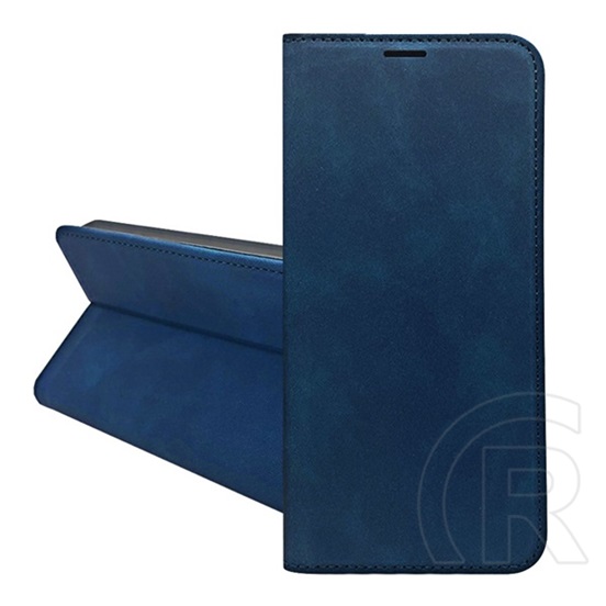 Gigapack Xiaomi Redmi A5 4G tok álló, bőr hatású (flip, oldalra nyíló, asztali tartó, kártyazseb, prémium) sötétkék