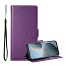 Gigapack Xiaomi Redmi A5 4G tok álló, bőr hatású (flip, oldalra nyíló, asztali tartó, mágnescsat, kézpánt, prémium) lila