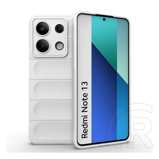 Gigapack Xiaomi Redmi Note 13 4G szilikon telefonvédő (ütésállóság, kameravédő, 3d) fehér