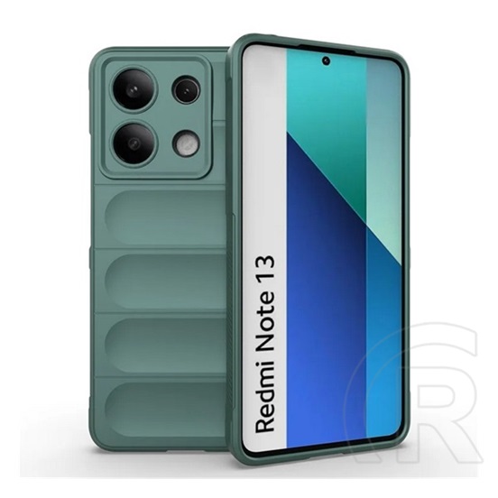 Gigapack Xiaomi Redmi Note 13 4G szilikon telefonvédő (ütésállóság, kameravédő, 3d) sötétzöld